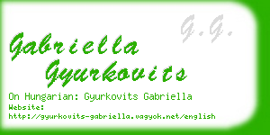 gabriella gyurkovits business card